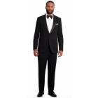 Ike Behar Black Peak Lapel Tuxedo